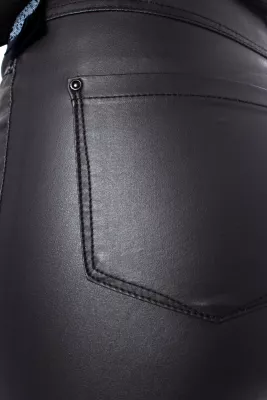 Xhinse skinny për femra Only ONLROYAL HW SK ROCK COATED PIM, të zeza [Madhësia: M]