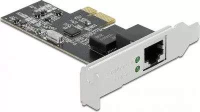 Kartelë rrjeti PCIe DeLOCK RTL8125B, RJ45 2.5GbE, PCI Express x1, e brendshme