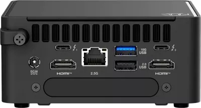 Mini Kompjuter ASUS NUC 15 Pro RNUC15CRHV500002, Intel Core Ultra 5 235H vPro 28W, Intel Arc, Wi‑Fi 7, barebone pa RAM/SSD pa OS, Kit L6 Tall, i zi