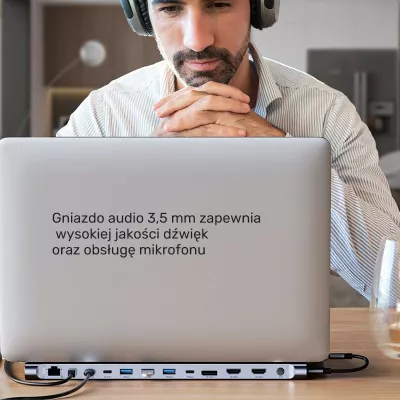 Switch KVM Unitek, 2x HDMI 4K, 1x DisplayPort, USB-C, PD 100W, hiri
