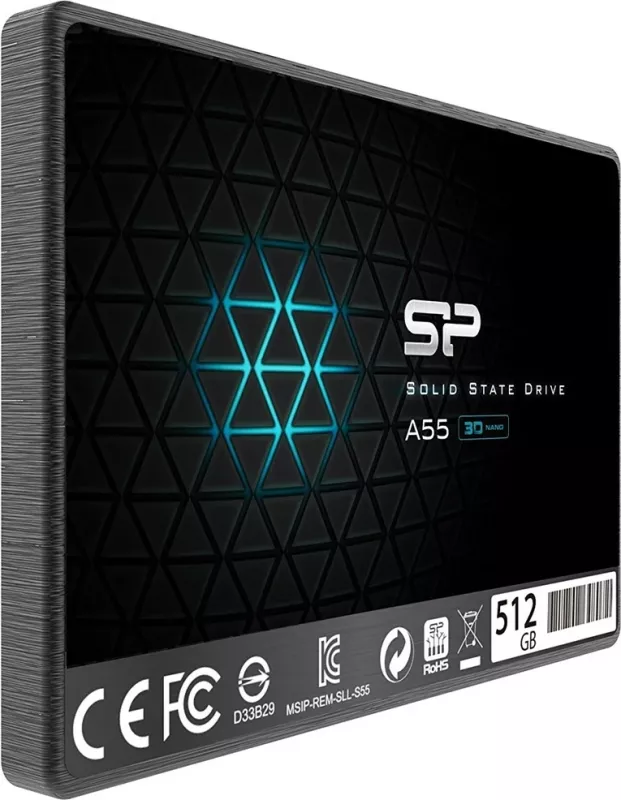 SSD Silicon Power Ace A55 512 GB, 2.5", Serial ATA III, e zezë