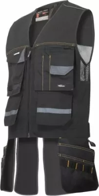 Set rrobash pune LAHTI PRO L4131601, 21 xhepa, elemente reflektuese, CE, madhësi S, i zi