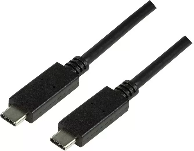 Kabulli USB-C Logilink për të dyja gjinitë, i zi