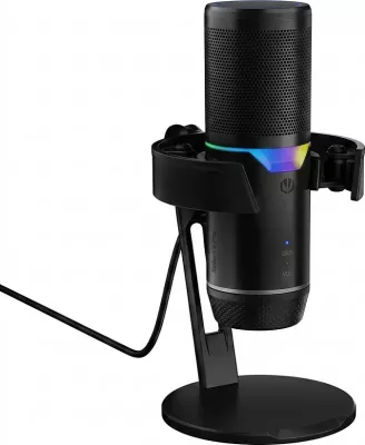 Mikrofon Endorfy Solum 2 Pro, desktop me ndriçim RGB, i zi