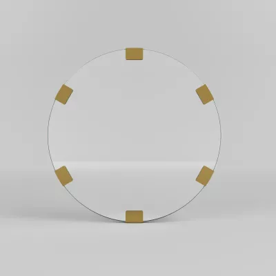 Pasqyrë dekorative, ngjyrë ari, Skye Decor, Chakra Mirror