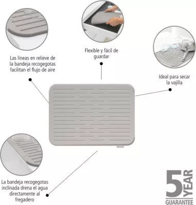 Tapet silikoni për tharje enësh Brabantia 230042, gri
