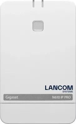 Stacion bazë DECT LANCOM N610 IP, 8 telefona, 300m, PoE, Bardhë