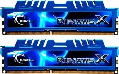 RAM Memorje G.Skill RipjawsX F3-1600C9D-16GXM 16GB DDR3 1600MHz CL9, blu, set 2 copë