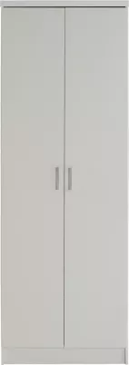 Dollap BAILEY FH337.05 2-dyer 3 rafte melamine, ngjyrë e bardhë, 60x43x181 cm