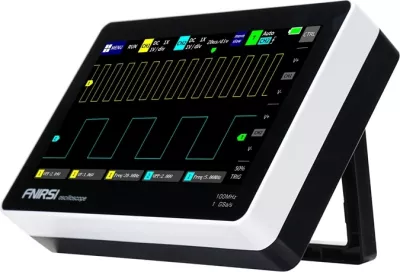 Oskiloskop tablet portabël, FNIRSI 1013D, 2 kanale 100 MHz 1 GSa/s, ekran 7\" me prekje, memorie 1 GB, bateri 6000 mAh