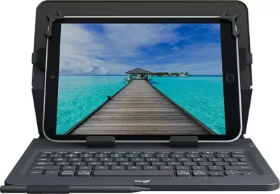 Tastierë me mbështjellës Logitech Universal Folio, Bluetooth, QWERTZ, e zezë