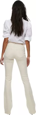 Xhinse për femra Only ONLBLUSH LIFE MID FLARED 15230778, krem (Sour Cream) [Madhësia: XS]