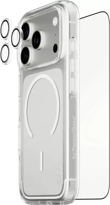 Mbështjellës PanzerGlass CARE 3-in-1 Flagship Explorer Bundle për iPhone 17 Pro transparent
