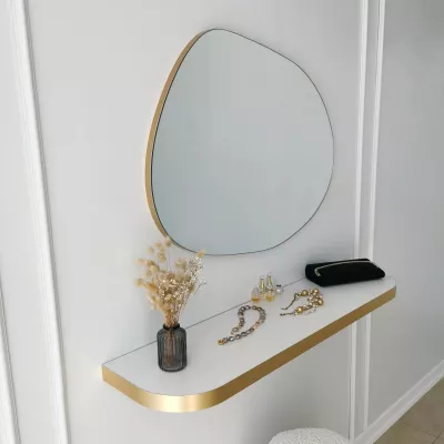 Pasqyrë moderne, ngjyrë ari, Hanah Home, Gusto
