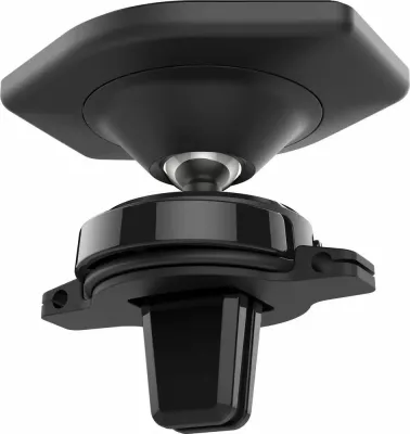 Mbajtës telefoni magnetik Fixed Icon Air Vent, për grilë ajrimi, i zi, set me 2 pllaka metalike