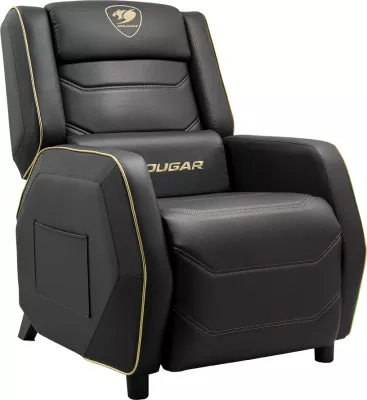 Sofë gaming COUGAR Ranger S Royal, PVC leather, 95-160°, max 160 kg, e zezë/artë
