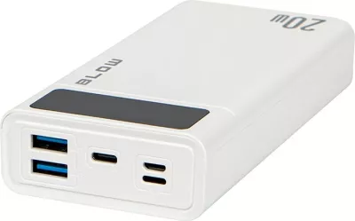 Power bank BLOW PB20E, 20000mAh, 20W, i bardhë