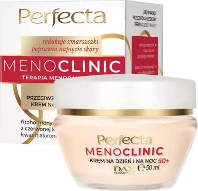 Krem fytyre kundër rrudhave për femra Perfecta Menoclinic 50+, ditë dhe natë, 50ml