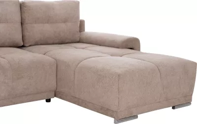 Kënd divani shtrat, kënd i djathtë, material bezhë, COMFYRA FH3336.03R, 270x181x75cm