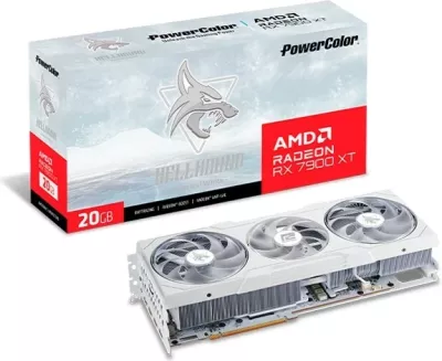 Kartelë grafike PowerColor Hellhound Radeon RX 7900 XT, 20 GB GDDR6, Bardhë