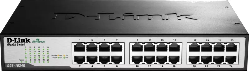 Switch D-Link DGS-1024D, 24 porta, Gigabit, unmanaged, full duplex