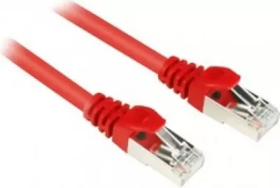 Kabllo rrjeti Sharkoon Cat6 RJ45 1.5m e kuqe