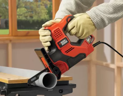 Sharrë zhig-zhag Black&Decker Scorpion RS890KA 500 W AutoSelect 230 V, portative me kabllo 3 m, portokalli/zi