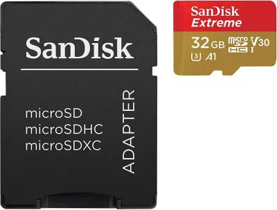 Kartelë microSDXC SanDisk Extreme 32GB, Klasse 10, UHS-I, V30, A1