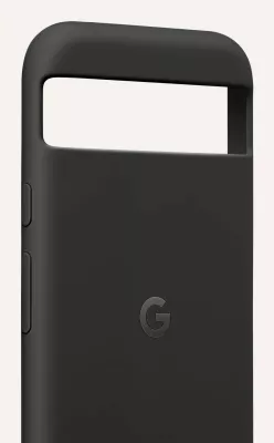 Mbështjellës Google Pixel 8a, polikarbonat/silikon, Obsidian