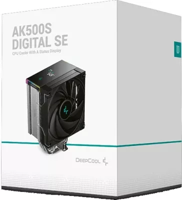 Kasë ftohëse DeepCool AK500S DIGITAL SE për procesor, 12 cm, LED multi, e zezë