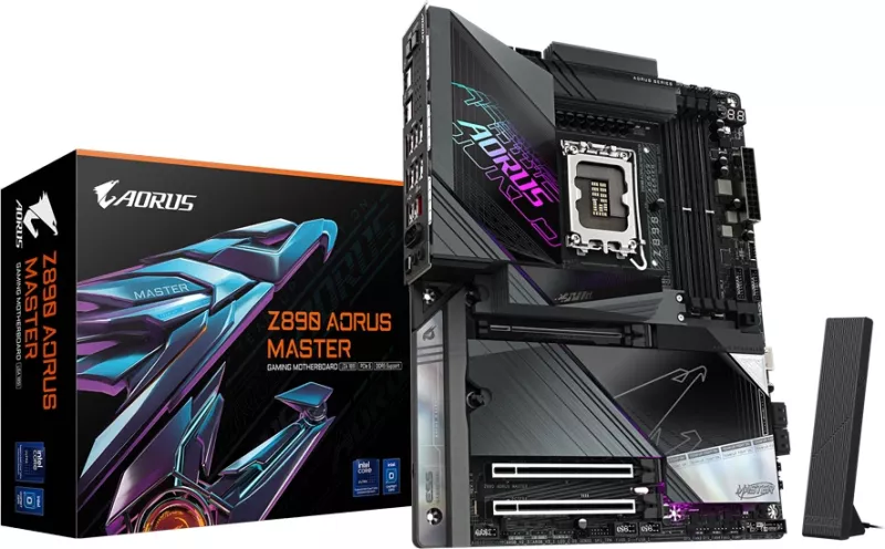 Pllakë amë Gigabyte Z890 AORUS Master, LGA1851, ATX, 4x DDR5, Wi-Fi 7, Bluetooth 5.4