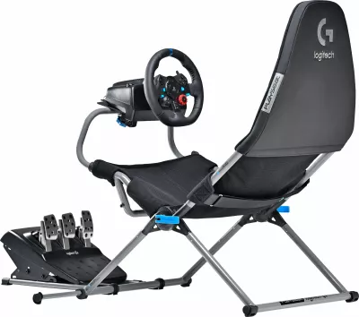 Karrige lojërash Playseat Challenge X Logitech G Edition, për konzolë, ngjyrë e zezë dhe gri
