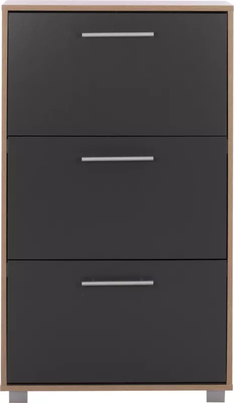 Kabinet për këpucë, druri, Davina FH2221.04, sonama-gri, 62x24x110 cm
