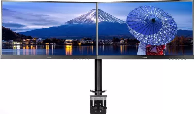 Mbajtës dual monitori iiyama DS1002C-B1, VESA 75x75/100x100, i zi