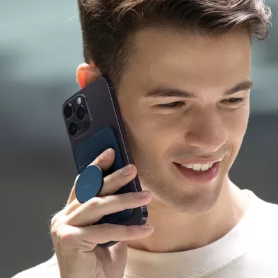 Mbështjellës magnetik për karta UNIQ Flix, për celular, MagSafe, Gri