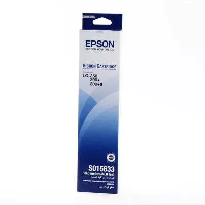 Ribon printeri, Epson, S015633 C13S015633, 10 m, për LQ-350/300+/300+II, e zezë