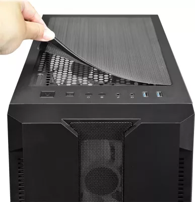 Kasë kompjuteri Chieftec GS-01B-OP, e zezë