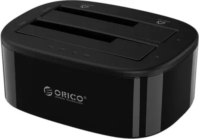 Docking station Orico 6228US3-C-EU-BK-BPIP për HDD/SSD 2.5"/3.5", 5Gbps, USB-C me funksion klonimi, e zezë