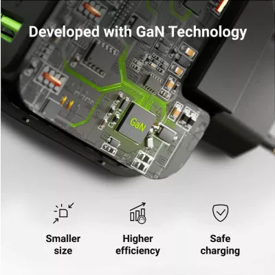 Karikues Green Cell CHARGC08 PowerGaN 65W, 2x USB-C PD + USB-A QC 3.0, i zi