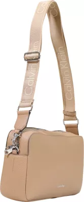 Çantë crossbody Calvin Klein LV04F3642G për femra, bezhë e çelët